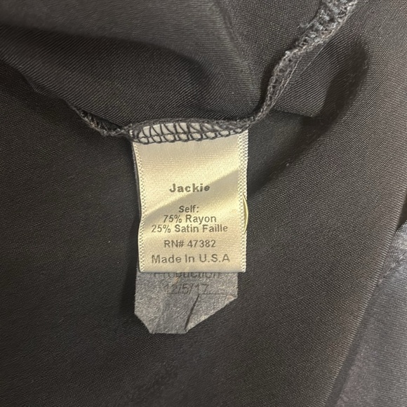 PJ Harlow “Jackie” pajama pj tank top, navy blue, XL, satin, EUC - Picture 6 of 6